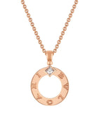 Bvlgari rose gold diamond necklace, imported from the UK