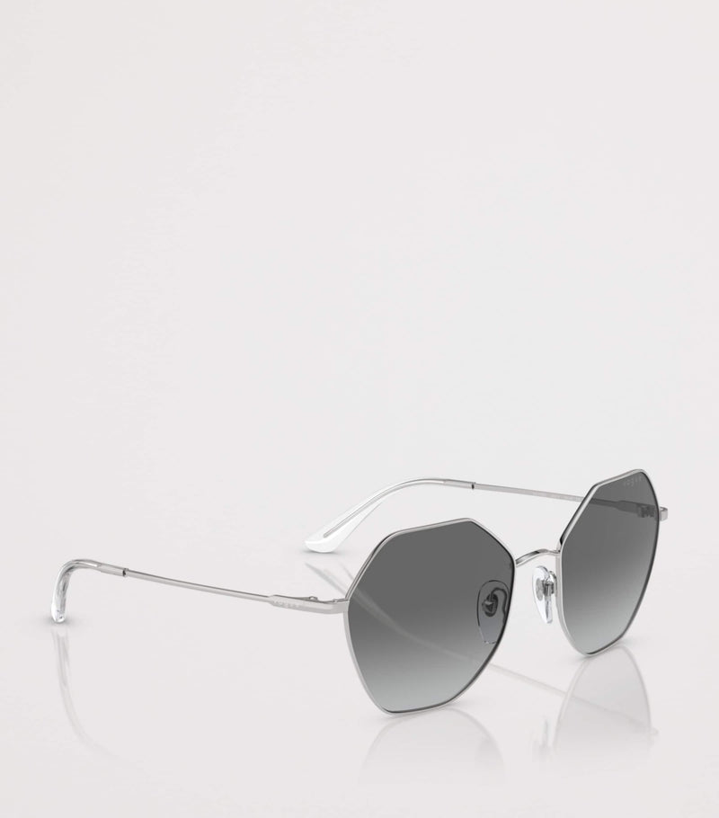 Vogue metal irregular sunglasses gradient lens, UK version