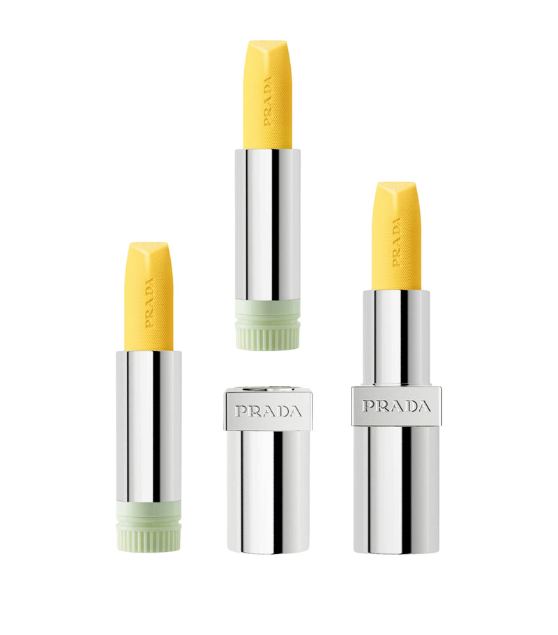 Prada Beauty banana lip balm refill, imported from the UK