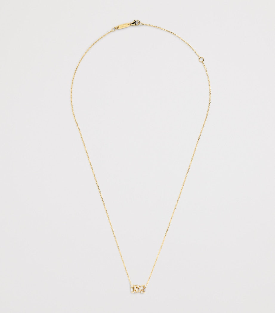 Suzanne Kalan yellow gold diamond Shimmer necklace (British brand)