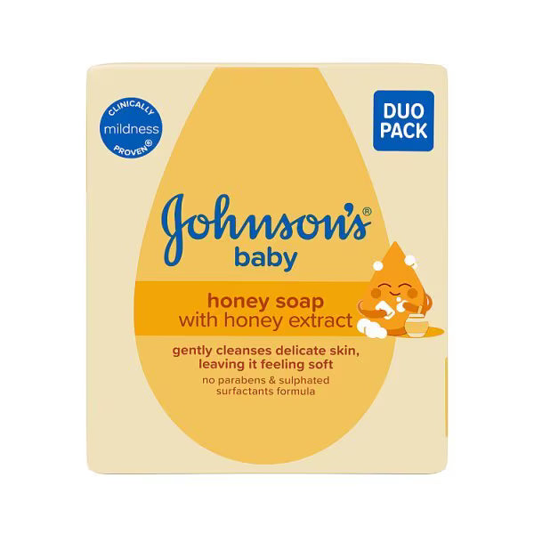 Johnsons Baby Soap Honey 90 Grams x 2, UK version