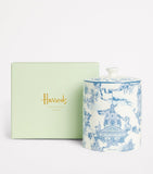 Harrods bone china toile tea caddy - British product
