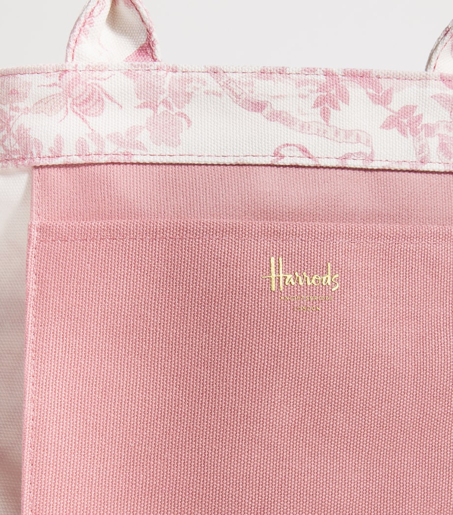 Harrods small toile print tote bag, UK version