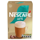 Nescafe Latte Instant Coffee 8 Sachets   6 x 144g