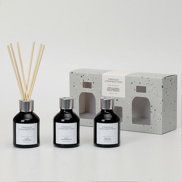 French Connection Reed Diffuser Trio 3 x 50ml - British product
