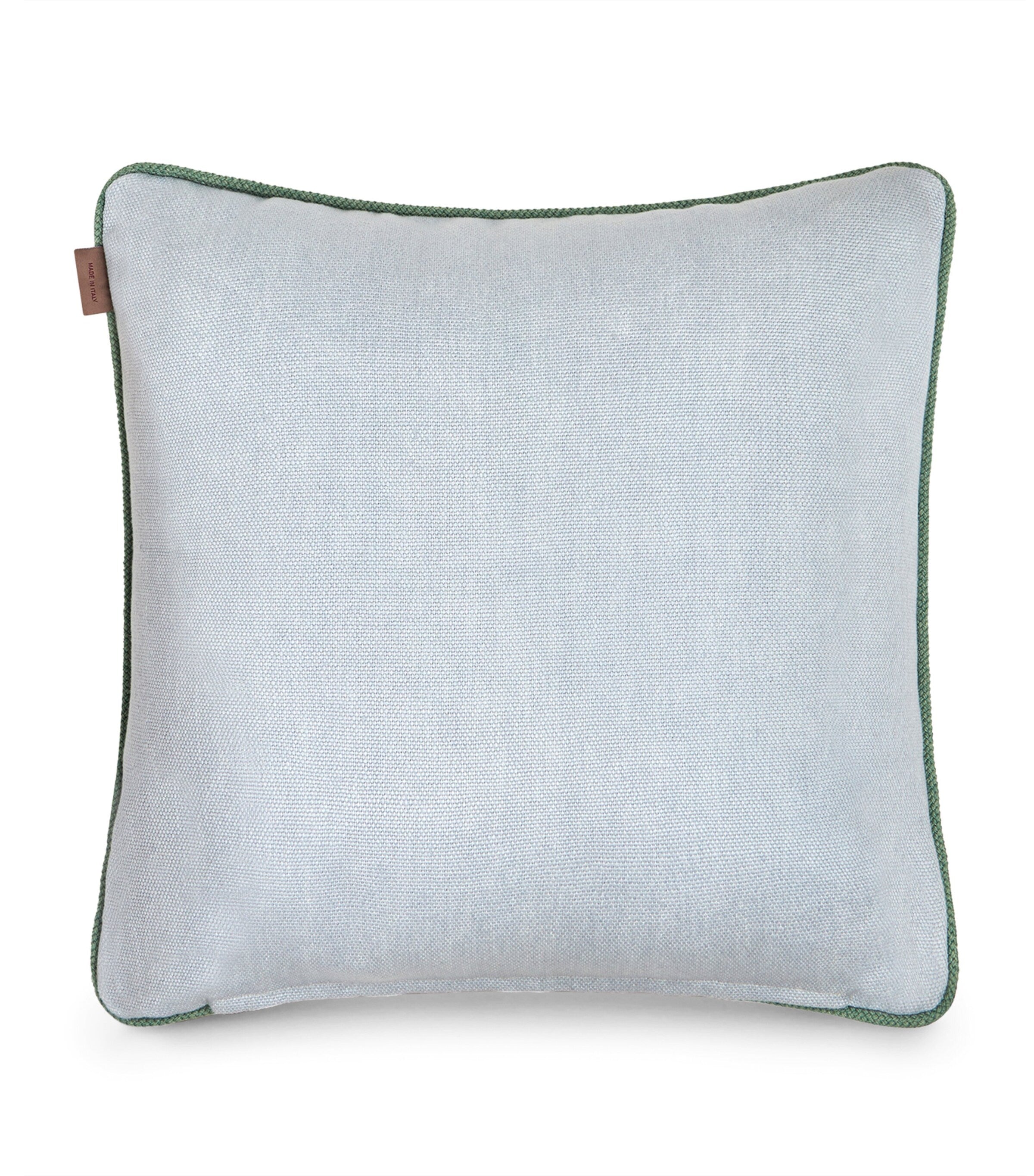 Etro linen Somerset embroidered cushion 45cm x 45cm - British product