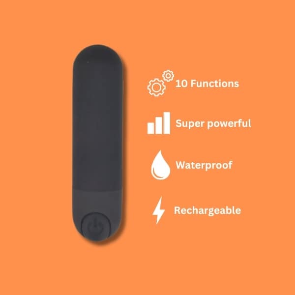 Loving Joy bullet vibrator 10 function rechargeable, UK version