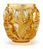 Lalique Tourbillons small crystal vase 13cm, imported from the UK