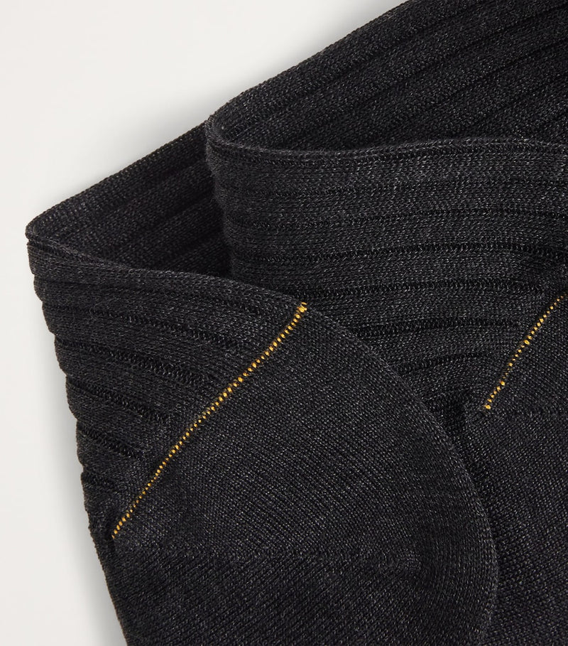 Doré Doré rib-knit cotton socks (British brand)