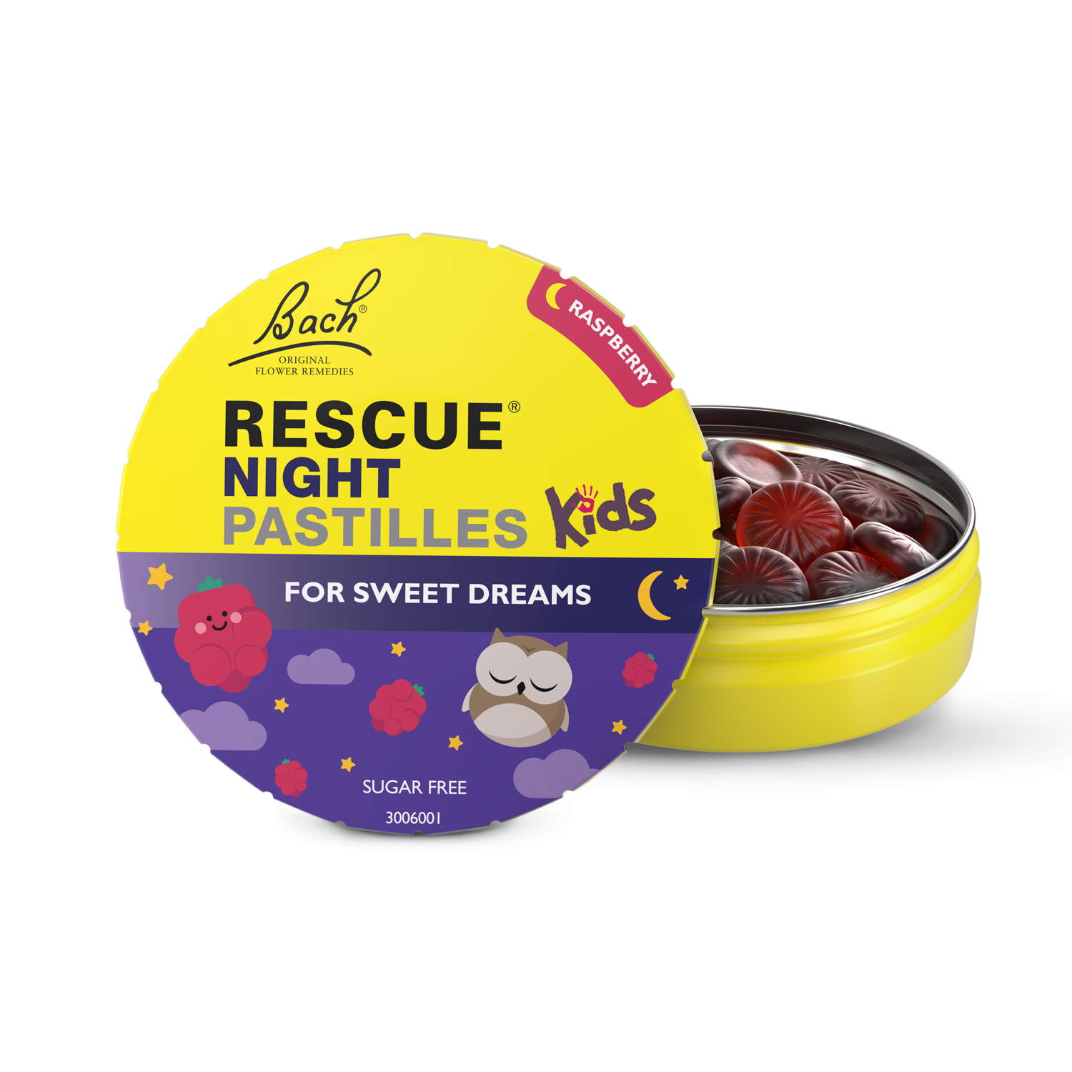 Rescue Remedy Kids Night Pastilles Raspberry 50g (British brand)