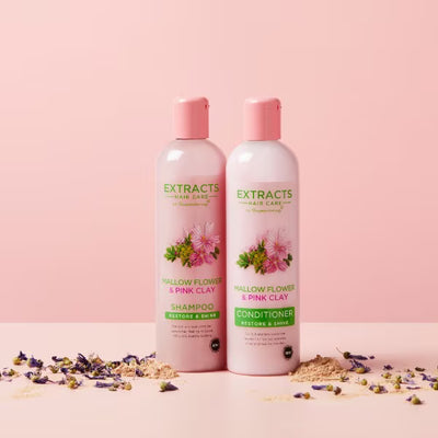 Superdrug Extraits Fleur de Guimauve et Argile Rose Après-shampoing