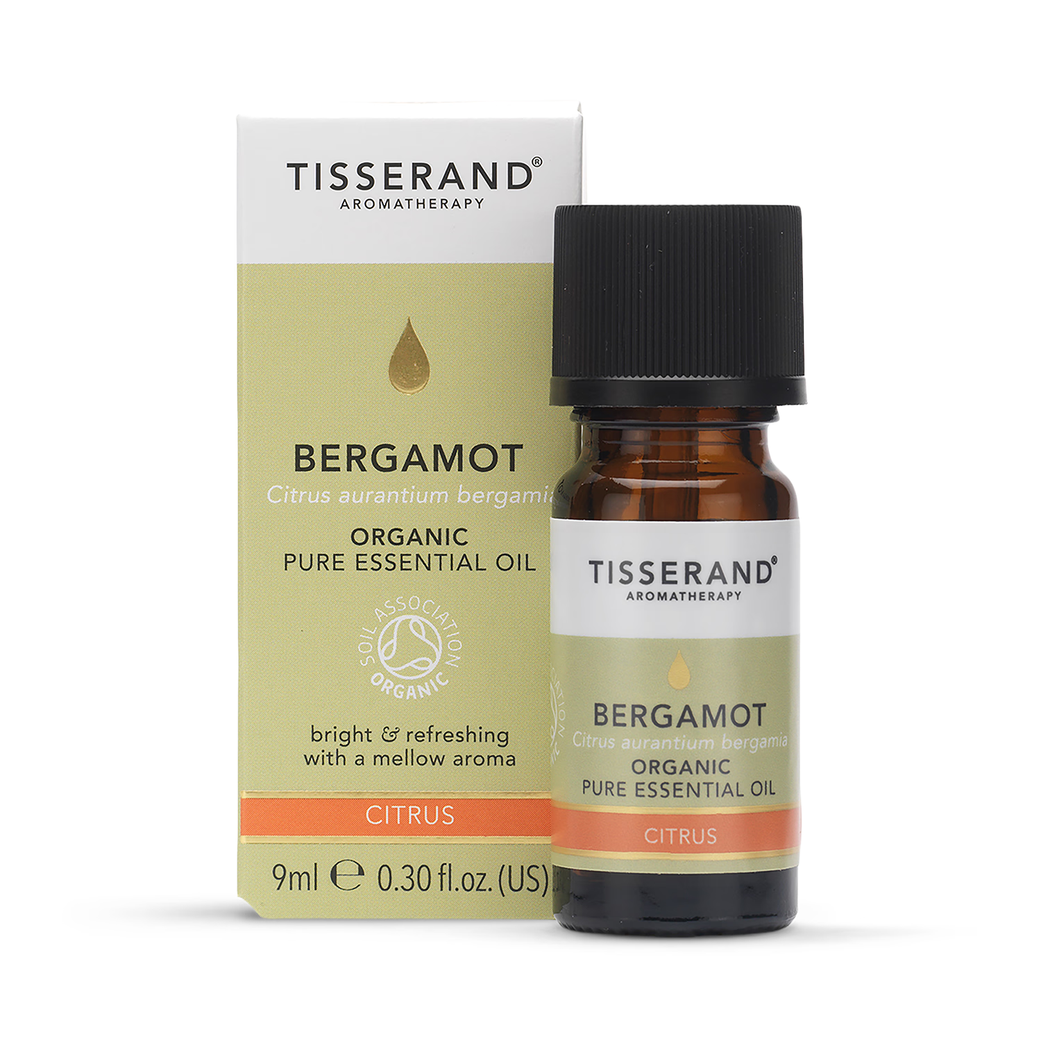 Tisserand Bergamot Organic Essential Oil 9ml (British brand)
