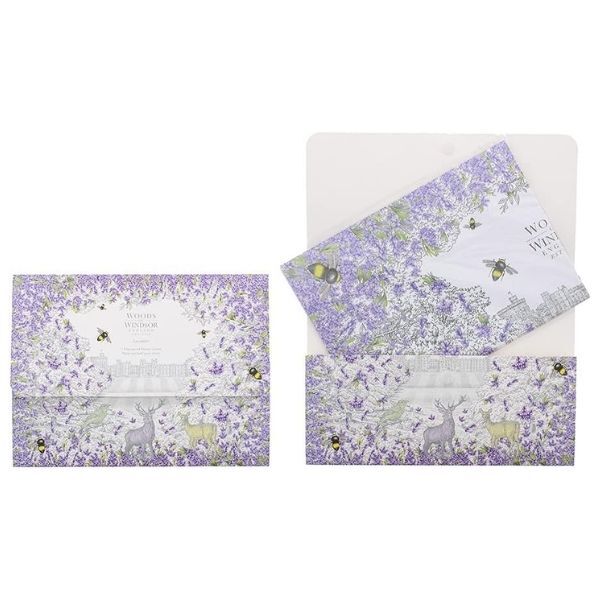 Woods Of Windsor lavender drawer liners, imported from the UK