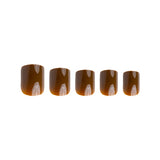 Invogue Coco Brown Square Nails - Pack of 24 GOODS Superdrug   