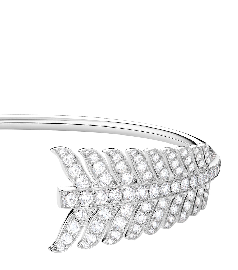 Boucheron Nature Triomphante white gold diamond Flèche bracelet - British product