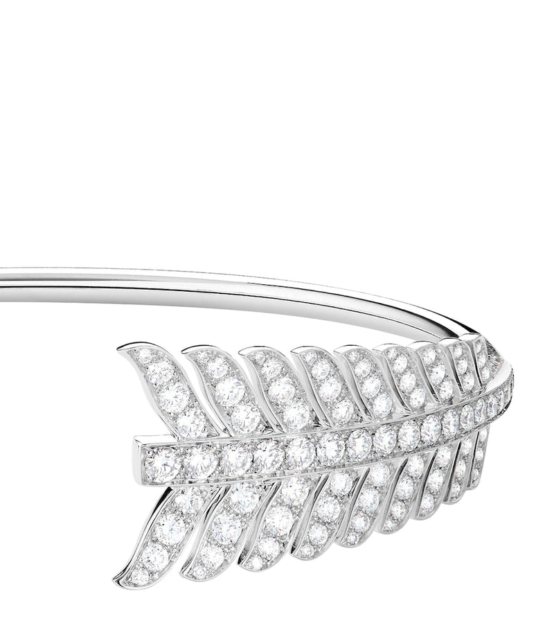 Boucheron Nature Triomphante white gold diamond Flèche bracelet - British product