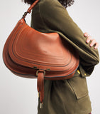 Chloé Marcie shoulder bag in supple leather, UK version