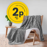 Cosi Home electric heated throw grey (British brand)