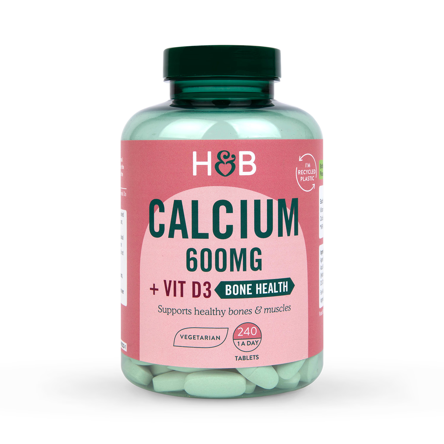 Holland & Barrett Calcium Vitamin D Tablets 240 Pack, UK version