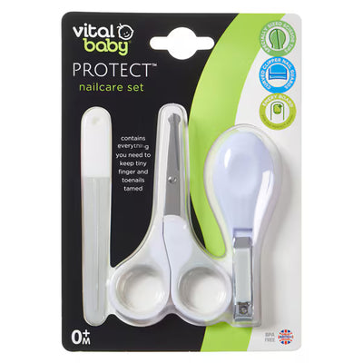 Set de soins des ongles Vital Baby Protect 3 pièces pour le toilettage de bébé