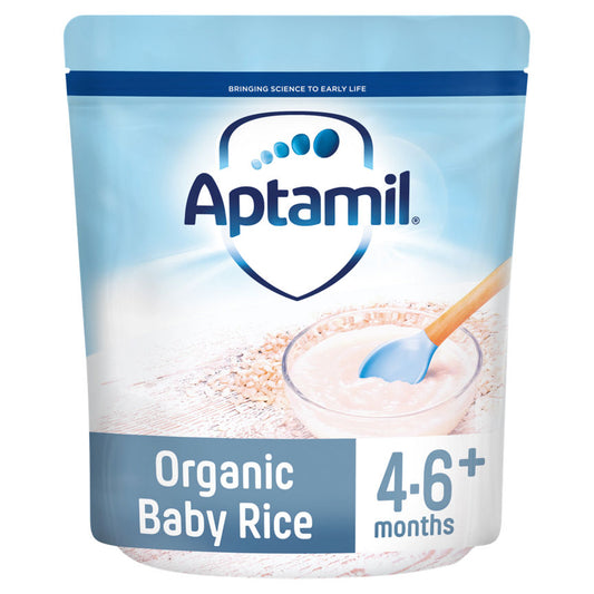 Aptamil Organic Baby Rice Cereal 4-6+ Months Baby Food ASDA   