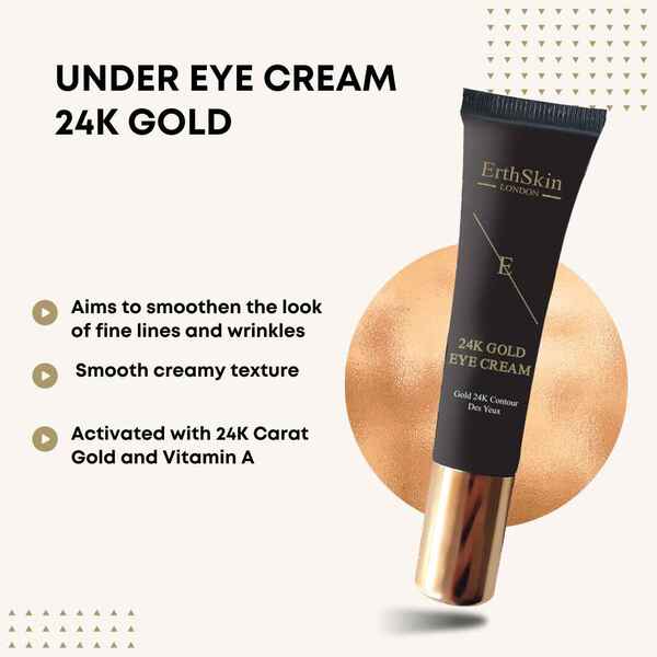 ErthSkin Under Eye Cream 24k Gold 15ml, imported from the UK