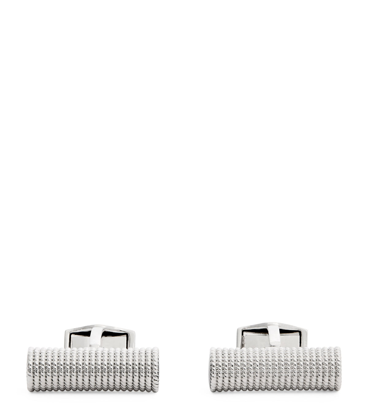 Tateossian polished cable rope cufflinks from the Marine collection (British brand)