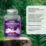 Nature's Truth magnesium gummies for sleep 60 count (British brand)