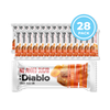 Diablo no added sugar muesli bar apricot 30g pack of 28, UK version