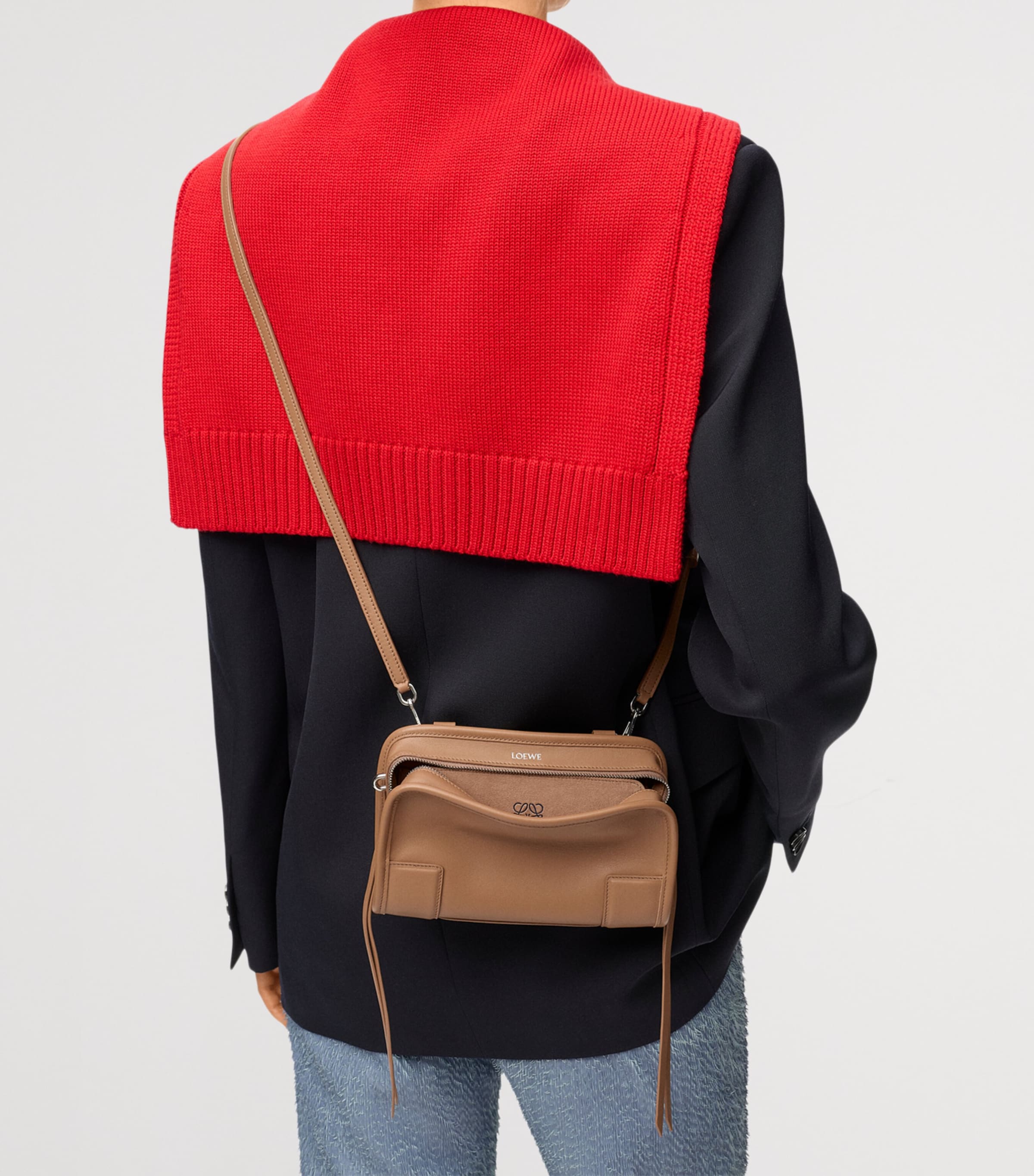 LOEWE Mini Amazona 180 top-handle bag in calfskin, UK version