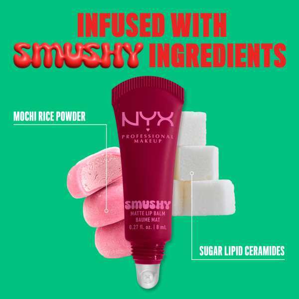 NYX Smushy Matte Lip Balm Squeezensizzle , imported from the UK