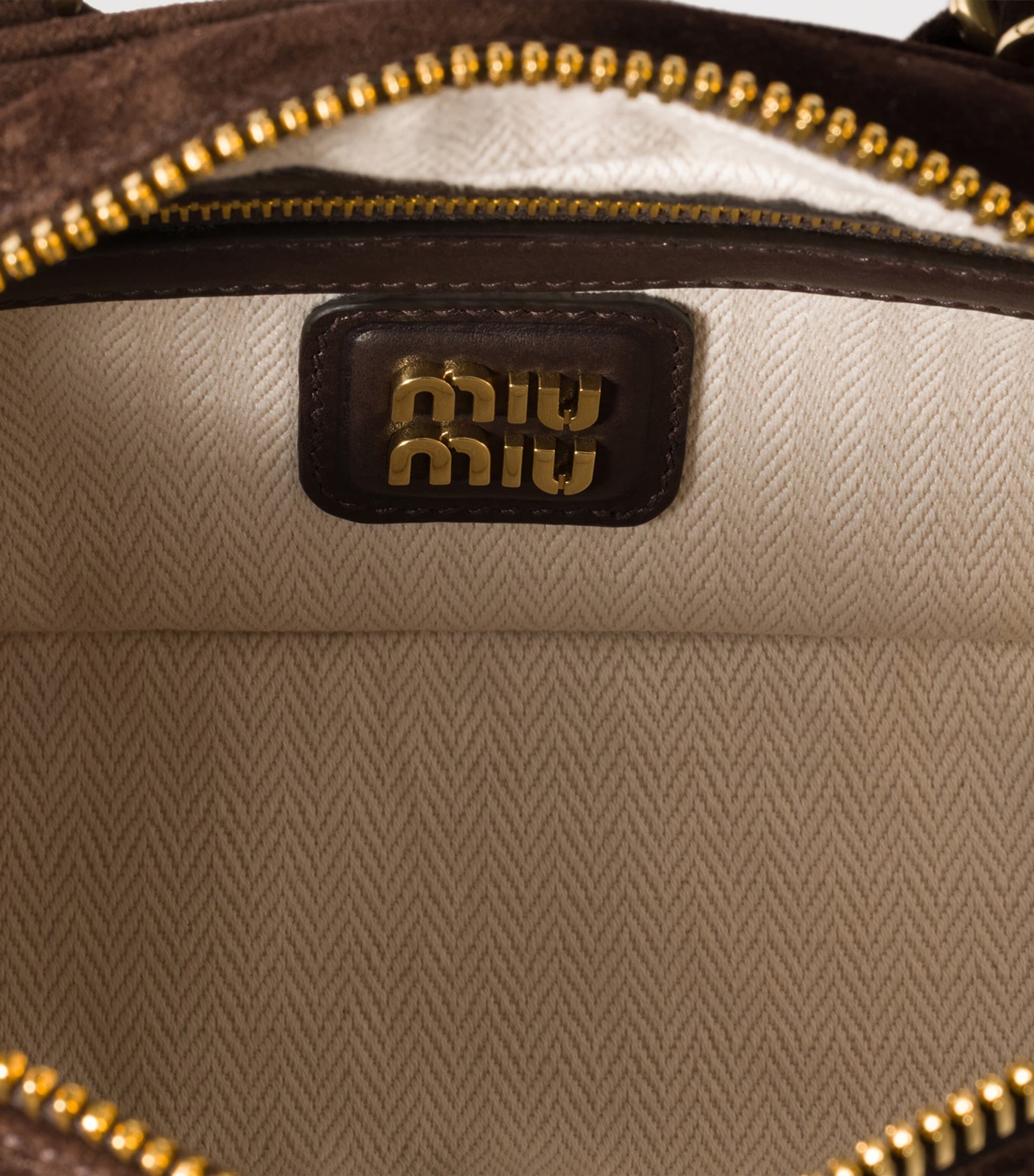 Miu Miu suede Arcadie top-handle bag - British product