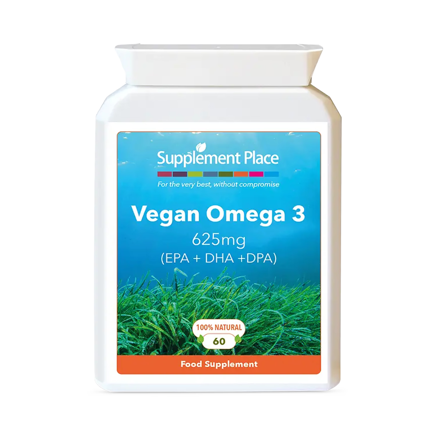 Supplement Place Vegan Omega 3 625mg 60 capsules - British product