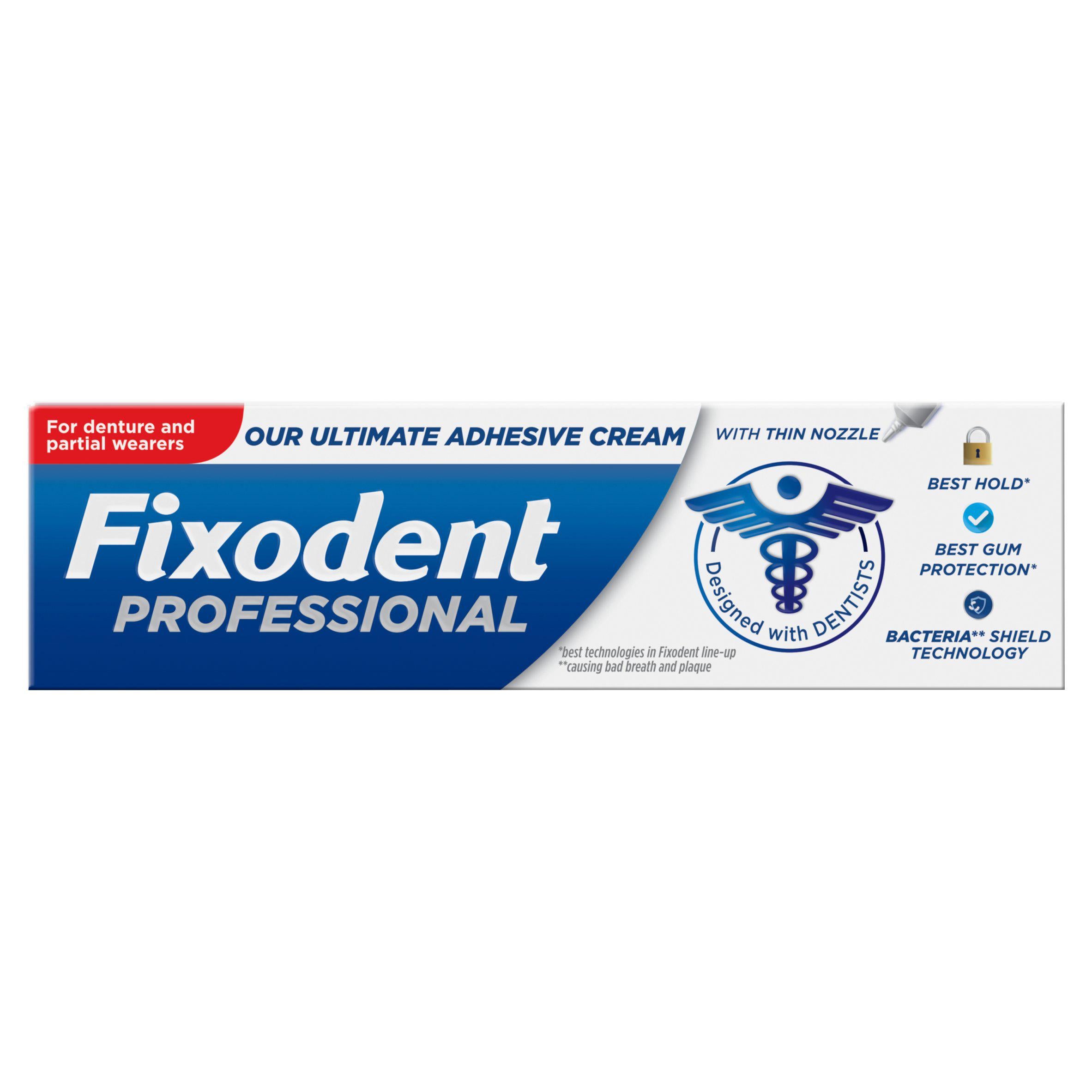 Fixodent Professional Adhesive Cream 40ml GOODS Sainsburys   