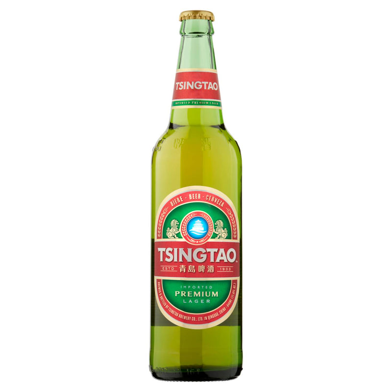 Tsingtao Premium Lager beer 640ml bottle (British brand)