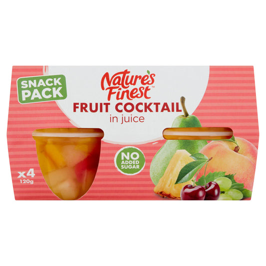 Nature's Finest Fruit Cocktail In Juice 4x120g GOODS Sainsburys   