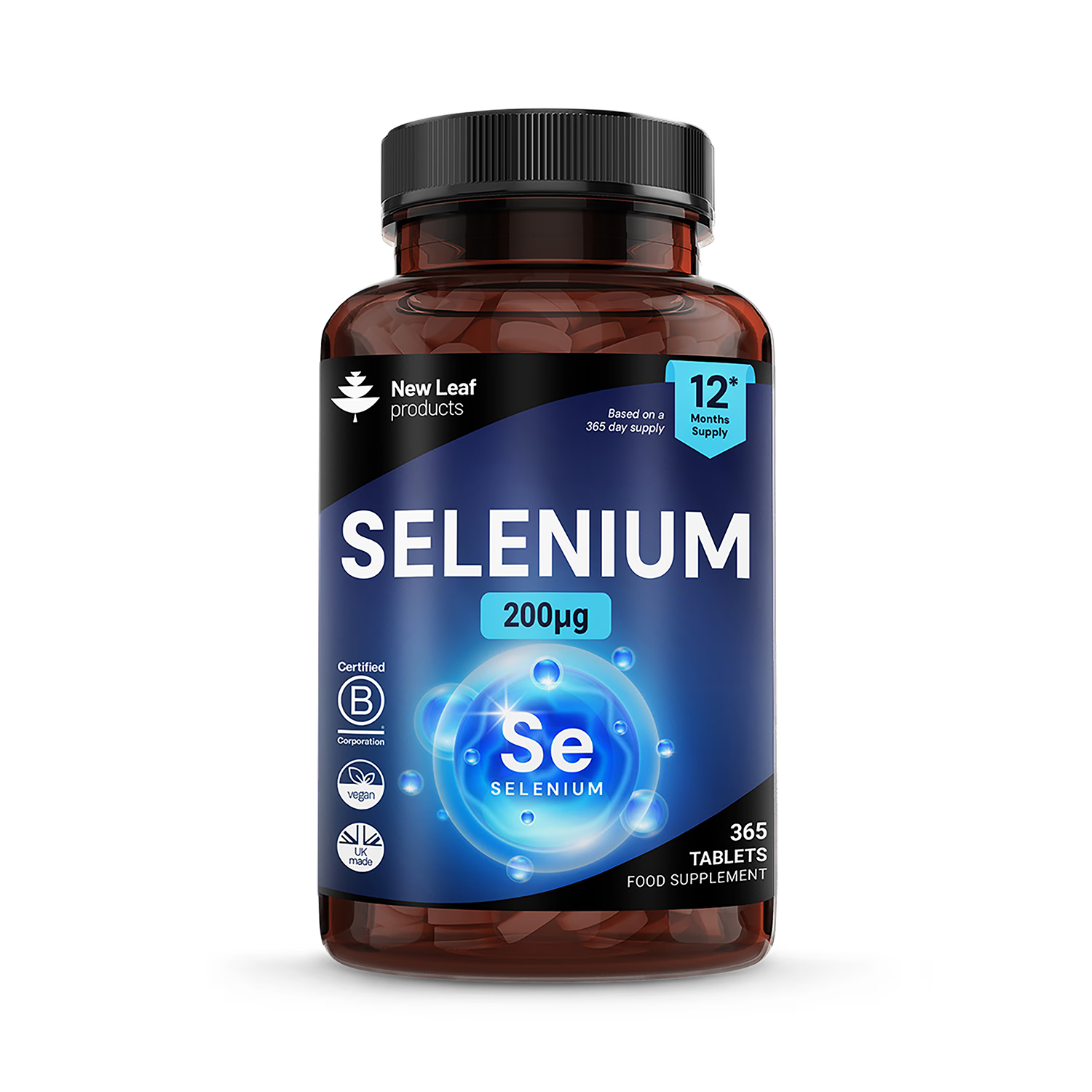New Leaf Products selenium tablets 365 tablets - British product
