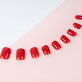 Invogue Bright Red Square Nails - Pack of 24 GOODS Superdrug   