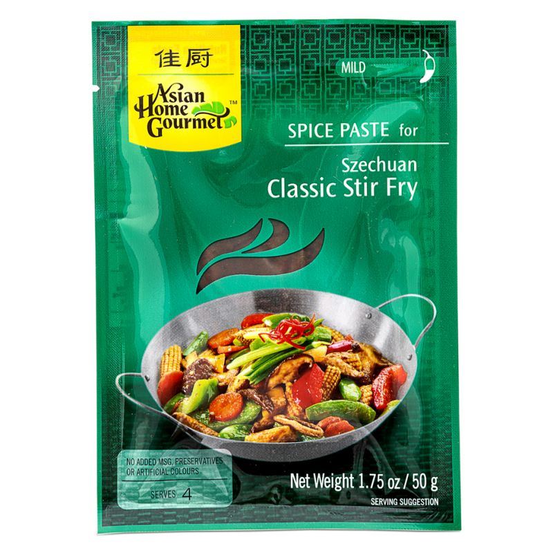 Asian Home Gourmet Szechuan stir fry paste mild, UK version