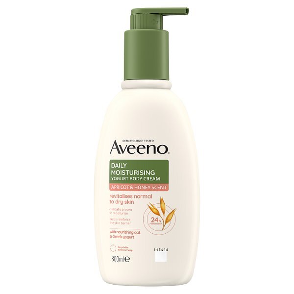 Aveeno Daily Moisturising Yogurt Body Cream Apricot 300ml