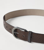 Brunello Cucinelli hammered calfskin belt (British brand)