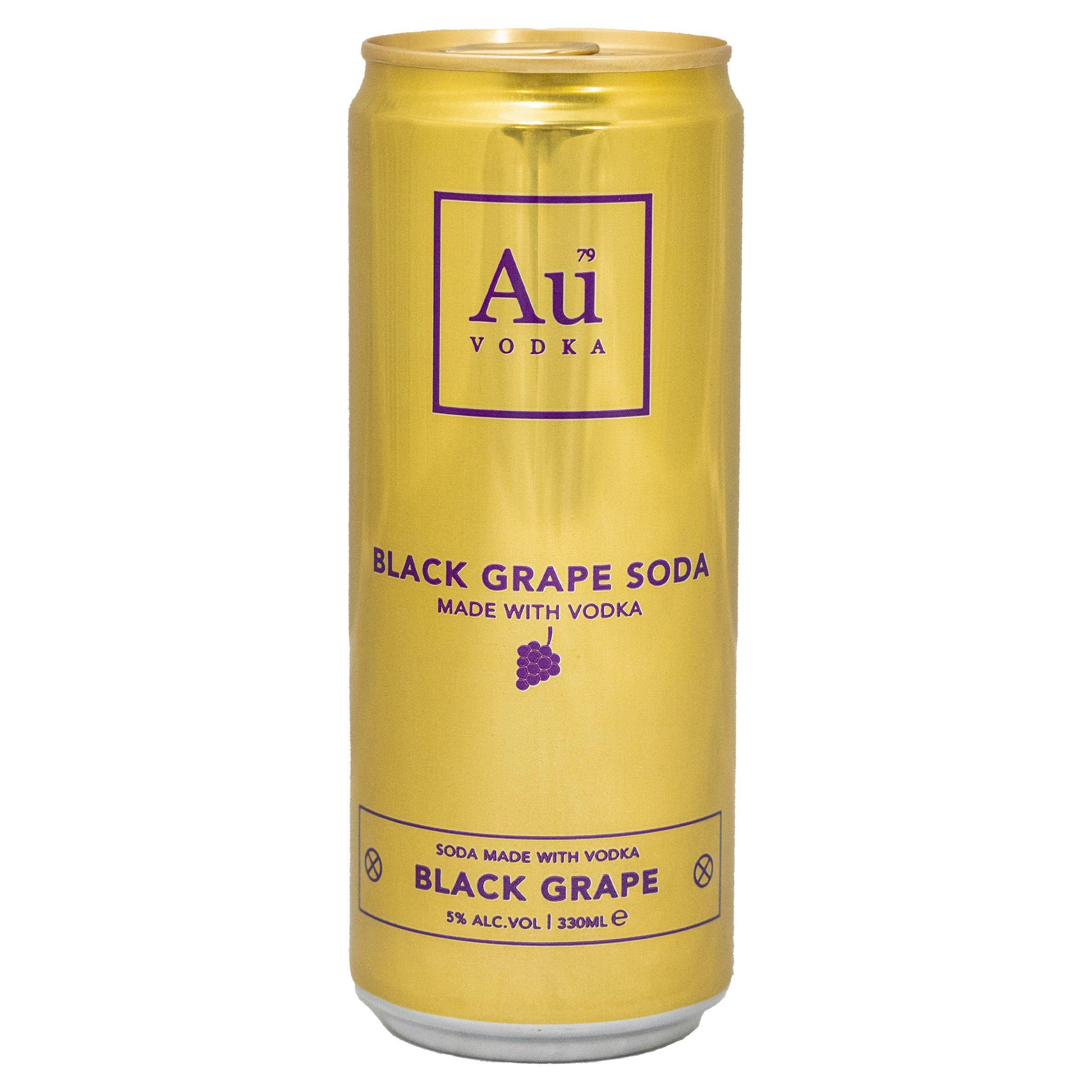 Au Vodka Black Grape Soda 33cl GOODS Sainsburys   