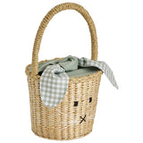 Argos Home wicker and fabric bunny basket decoration H29cm, UK version