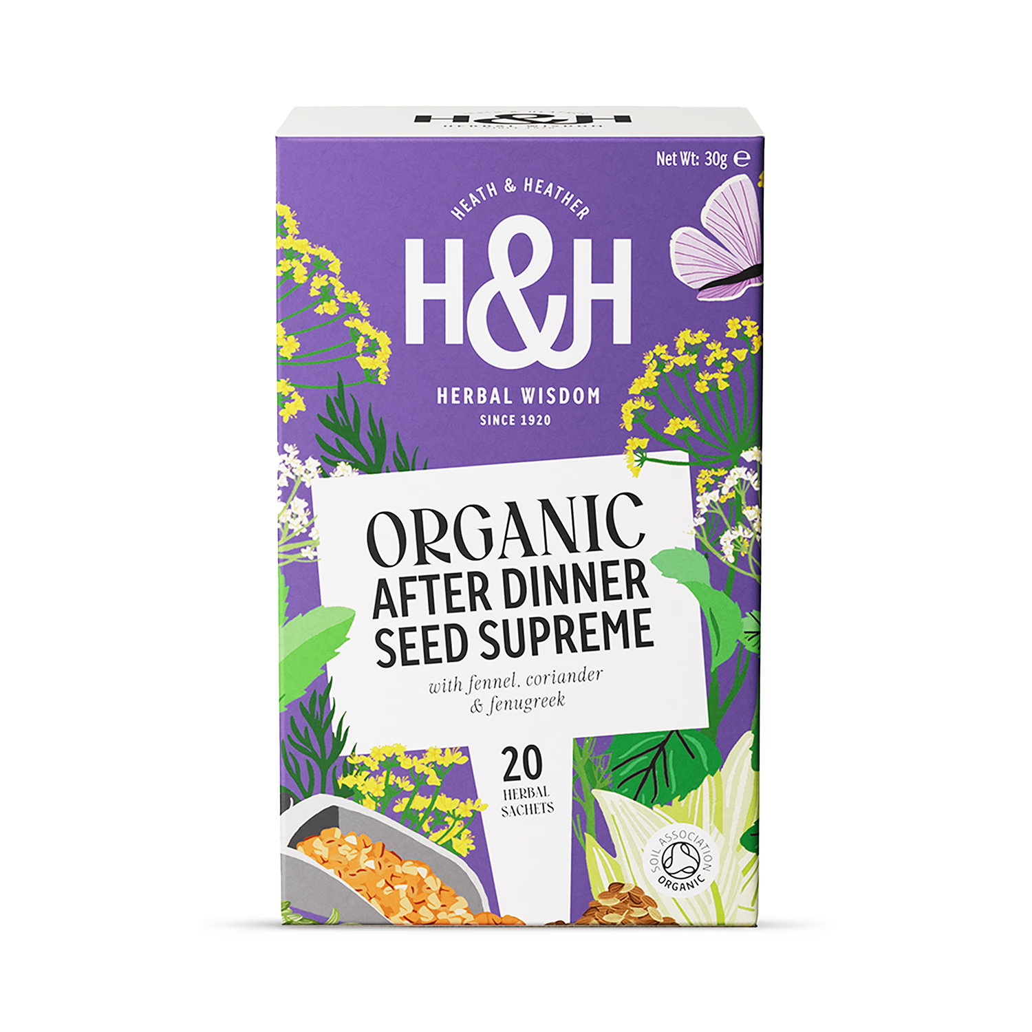 Organic After Dinner Digestif Seed Blend Herbal Tea 20 Tea Bags