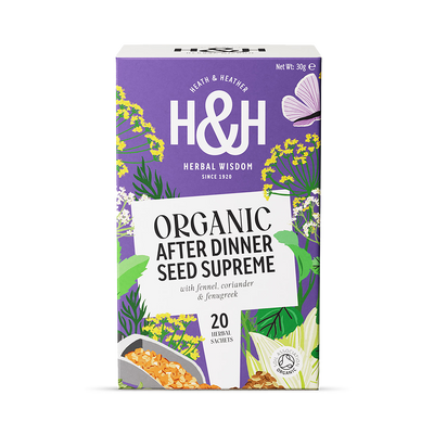 Holland & Barrett Organic After Dinner Digestif Seed Blend Herbal Tea 20 Tea Bags- Buy online at McGrocer