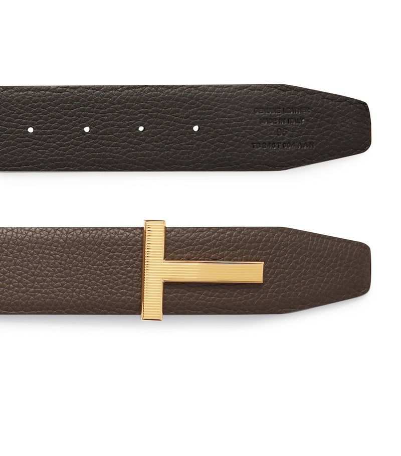 TOM FORD T Ridge reversible leather belt (British brand)