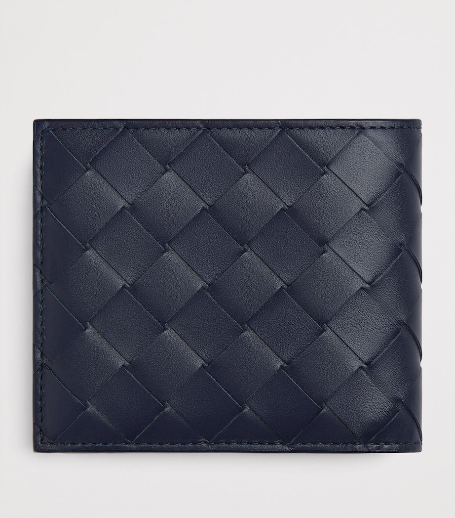 Bottega Veneta Intrecciato bifold wallet calfskin leather, imported from the UK