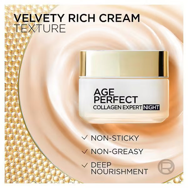 L'Oreal Paris night cream collagen expert 50ml, UK version