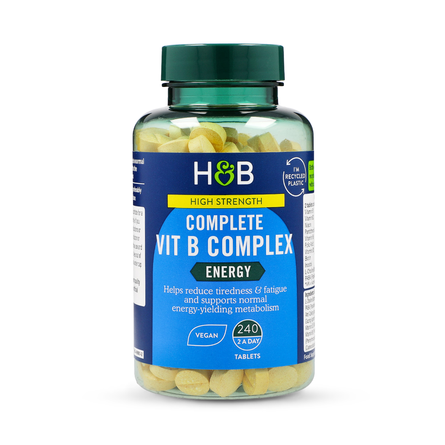 High Strength Complete Vitamin B Complex Tablets 240 Count