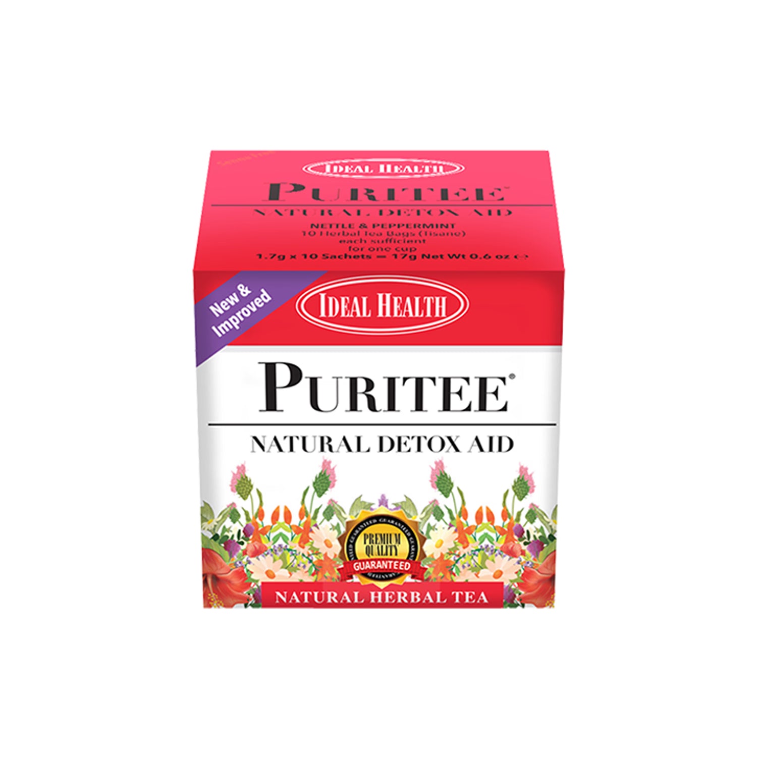 Natural Herbal Detox Aid Tea 10 Tea Bags